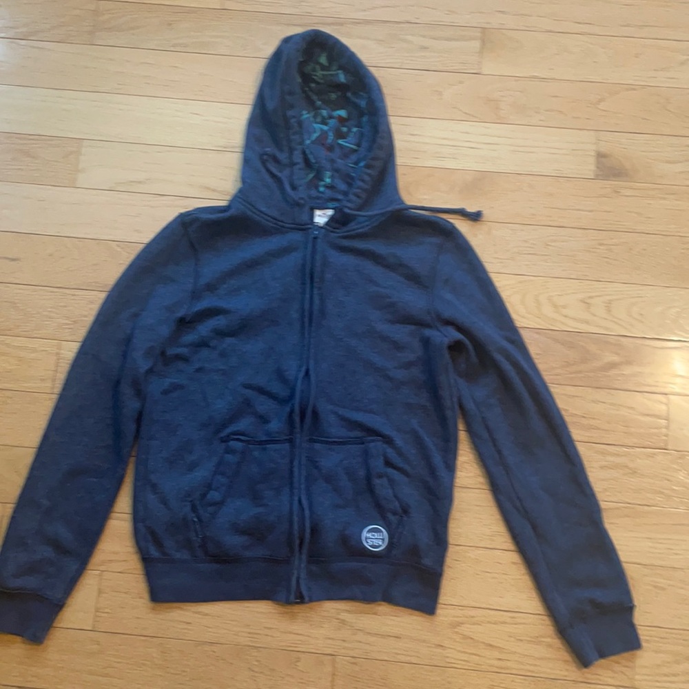 Hollister boys hooded zip sweatshirt